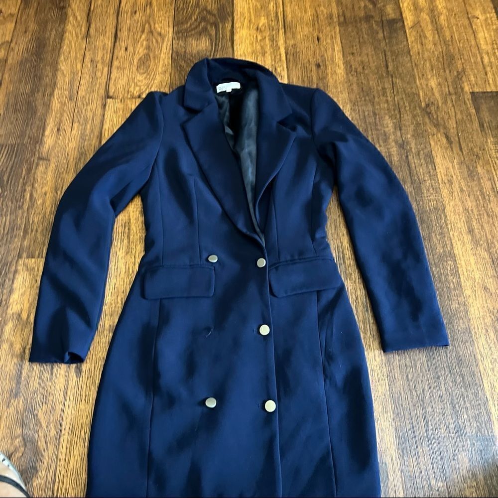 By the way Madeline blazer dress navy